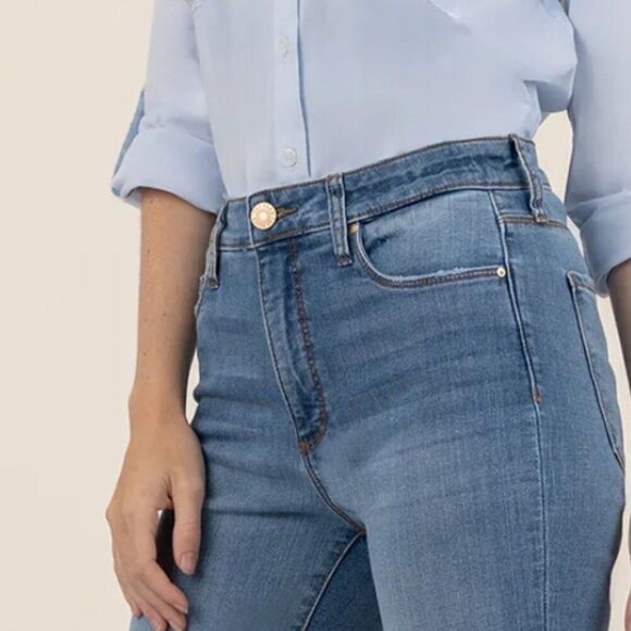 Kut from the Kloth Ana high rise Fab Ab Flare jeans size 24W NWOT - Picture 2 of 11